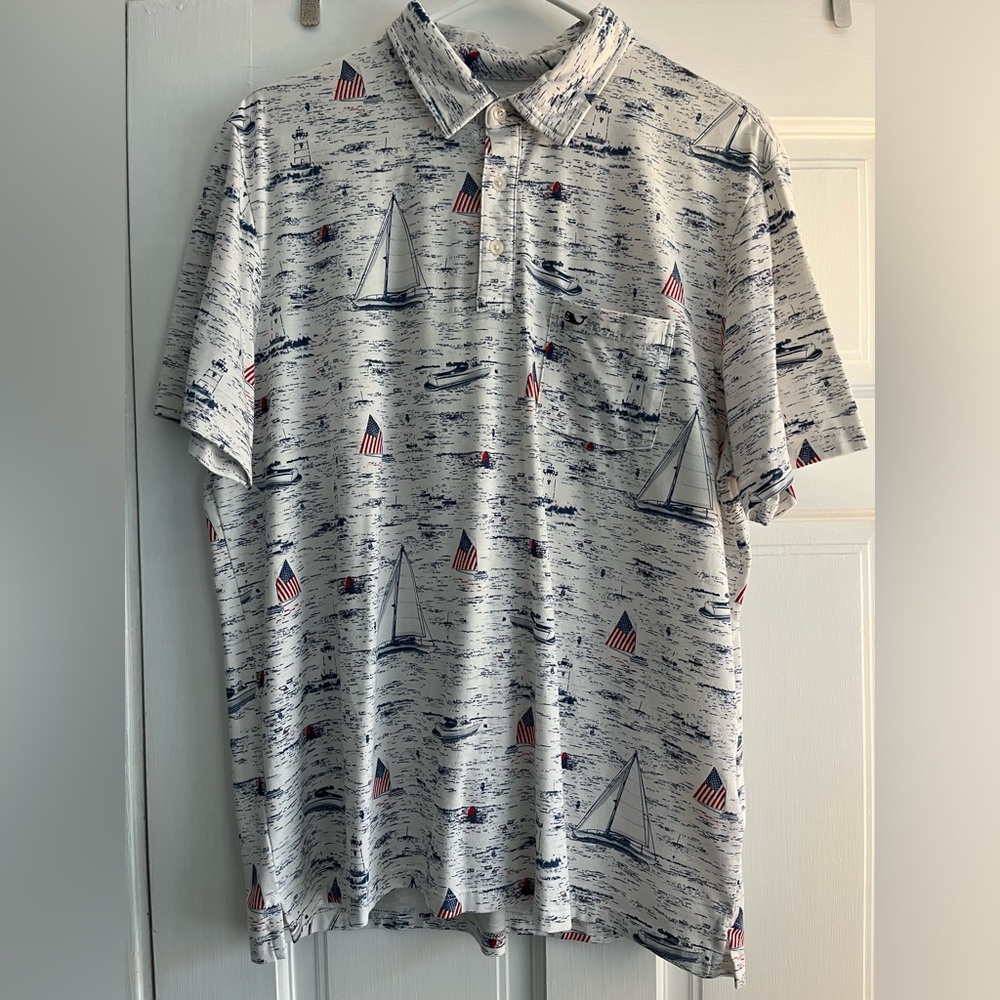 Vineyard Vines Pima Cotton
Edgartown Polo. Mens: Size Large